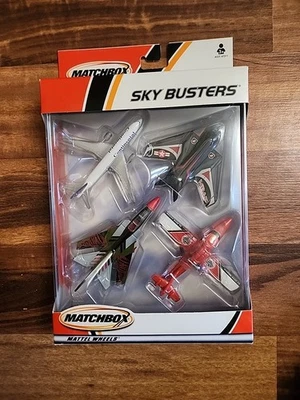 Matchbox Sky Busters 2001 Набор из 4 Boeing 777 Nighthawk Tornado Поисковый Самолет Новый в коробке - Изображение 1 из 4