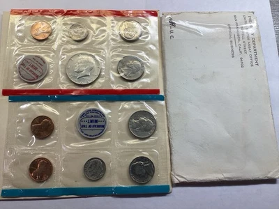 1969 PDS US Mint Uncirculated Set in OGP w/Sealed Cello Coins 082125 14i - Image 1 of 4