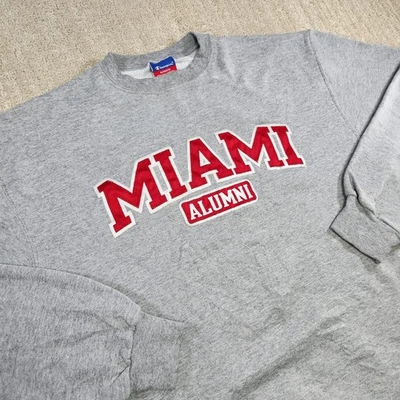 Vintage Miami University Alumni Sweatshirt Men Large Champion Crewneck 90s Y2K - Image 1 of 4