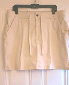 OCEAN + COAST Stretch Woven Casual Skirt - 14 - Front Zip/Btn Close, Pockets - Picture 1 of 6