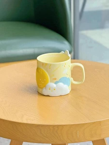 New China Starbucks 2024 Summer Sunny Rain Series Yellow 14oz Ceramic Mug - Picture 1 of 4