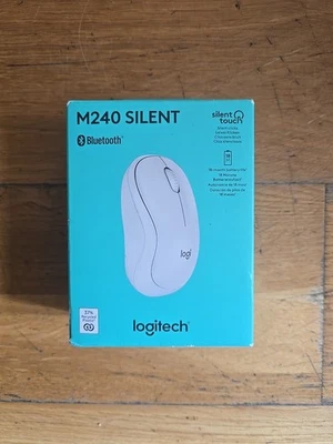 LOGITECH M240 Silent Wireless Optical Mouse - White  - Image 1 of 2