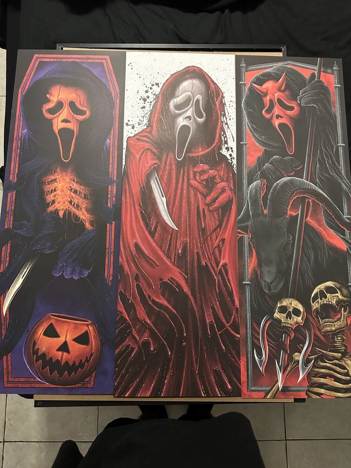 Ghostface Scream - Steven Luros Holliday Poster Bundle of 4 POSTERS - Image 1 of 4