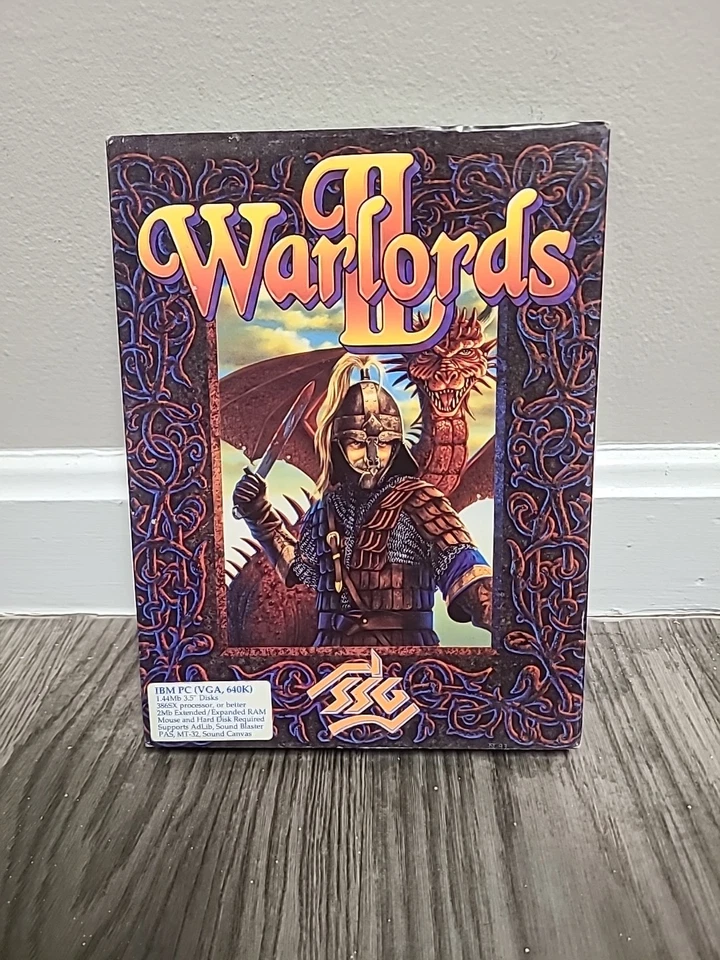 WARLORDS 2 II (SSG 1993) Vintage 3.5 Inch Floppy IBM PC Big Box Game - Image 1 of 4
