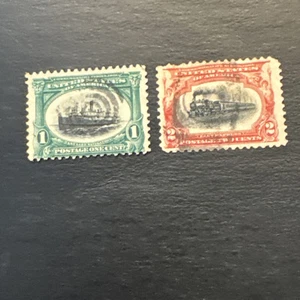 US Stamp Scott # 294-295...1901..Pan-American Expo...Used Ng - Picture 1 of 2