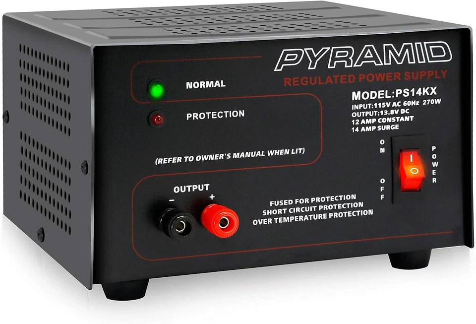 Pyramid 5A AC-to-DC Bench Power Supply Converter 12V Converter w/ 13.8V Dc 115V - Image 1 of 4