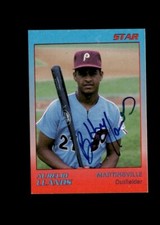 Aurelio Llanos Martinsville Phillies 1989 Star authentic autographed card