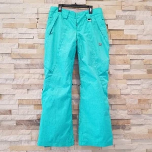 DC Mujer Pequeño Verde Snowboard Esquí Nieve Pantalones Pechera Traje de Nieve Pecheras Damas - Imagen 1 de 4
