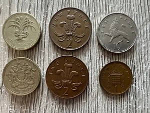 Münzsammlung britischer Münzen alt Queen Elisabeth - Bild 1 von 19