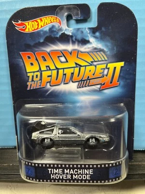 1/64 HOT WHEELS REAL RIDERS BACK TO THE FUTURE TIME MACHINE DELOREAN HOVER MODE - Image 1 of 2