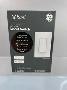 NEW C BY GE ON/OFF LIGHT BULB SMART SWITCH WORKS ALEXA & GOOGLE ASSISTANT WHITE - Picture 1 of 9