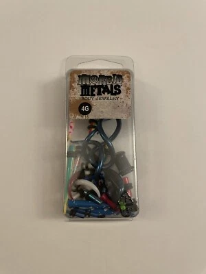 Лот болезненный металлический пирсинг размер 4 Hot Topic готики панк-метал - Изображение 1 из 4