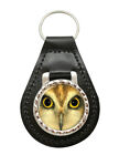 Owl's Face Leather Key Fob