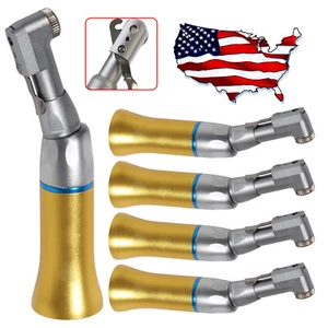 1-5x NSK Style Dental Slow Low Speed Contra Angle Handpiece Latch E-Type Gold - Picture 1 of 15