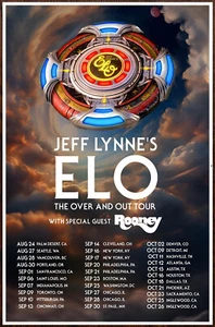 JEFF LYNNE'S ELO Over & Out Tour 2024 Ltd Ed RARE Poster ELECRIC LIGHT ORCHESTRA - Bild 1 von 1