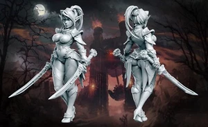 Dark Elf Mariya Pinup Fantasy Miniature D&D Tabletop RPG Role Playing RN Estudio - Picture 1 of 2