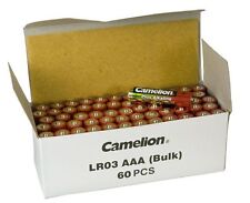 60 Camelion LR03-BULK Pack 1.5V 1250mAh AAA Alkaline Plus Bulk Exp 2019