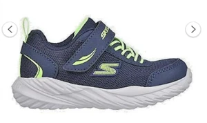 Skechers Kleinkind Jungen Nitro Sprint Ruder marineblau/limette SCHUHE Größe 6 #407308N neu mit Karton - Bild 1 von 5