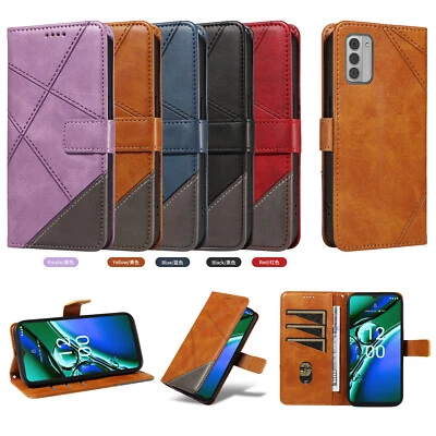 New Geometric Pattern Magnetic Flip Leather Card Wallet Phone Case For Nokia G42 - Image 1 of 4