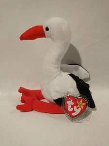 Ty Beanie Baby STILTS The Stork '98/99 Tag Errori 10" ORIGINALE, AUTENTICO & RITIRATO - Foto 1 di 12