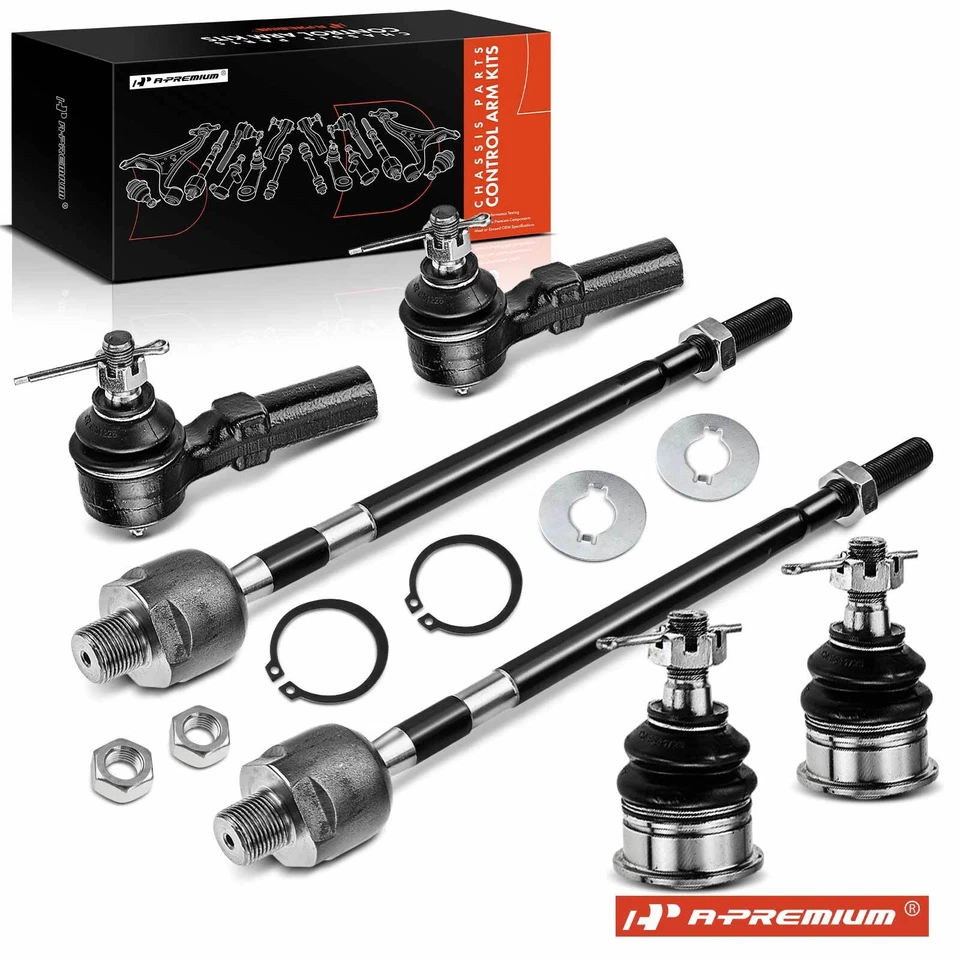 4Pcs Outer Tie Rod End & Front Lower Ball Joint for Nissan 240SX 1995 1996-1998 - Image 1 of 4