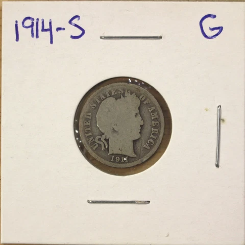 1914-S Barber Dime - BD-037 Cover