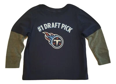 NFL Tennessee Titans Long Sleeve Shirt Faux Layer Infant & Toddler Sizes T-shirt - Image 1 of 3