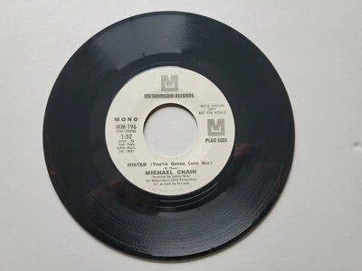 MICHAEL CHAIN - Mister (You're Gonna Lose Her) / Roxy 1970 PROMO The Knack ROCK - Image 1 of 2