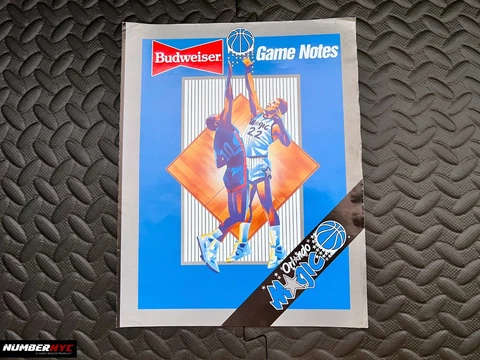Vintage Budweiser Game Notes Orlando Magic Game 5 1995 Nba Playoffs 90s Fan Club Cover