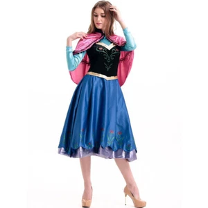 Sexy Mujeres Princesa de la Nieve Anna Vestido Juegos con disfraces Adulto JUEGO Prendas para club nocturno - Imagen 1 de 24