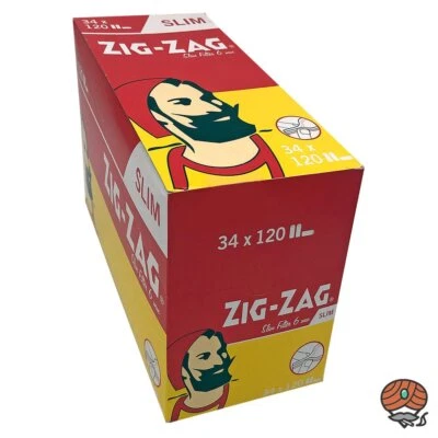 ZIG-ZAG Zig Zag 34 x 120 Stück 6mm Drehfilter Slim