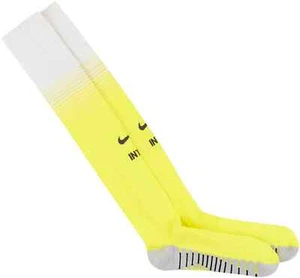 BNWT 18-19 Inter Milan Nike Third Socks Yellow Size M (UK 5-8/ EU 38-42) - Picture 1 of 2