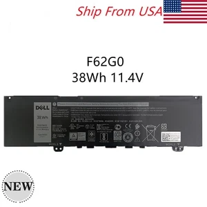 Genuine F62G0 39DY5 Battery For Dell Inspiron 13 5370 7370 7373 7380 Vostro 5370 - Picture 1 of 10