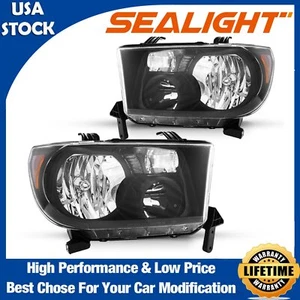Headlights Assembly For 2007-2013 Toyota Tundra &2008-2017 Toyota Sequoia Black - Bild 1 von 10