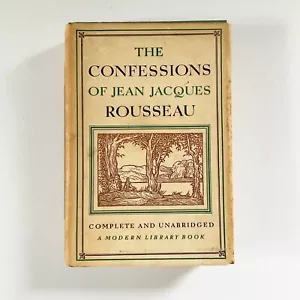 The Confessions of Jean Jacques Rousseau Modern Library Hardcover Book - Imagen 1 de 14