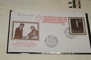 VATICAN COVER JOHN F KENNEDY IN MEMORY COVER 22.11.1963 - Picture 1 of 1