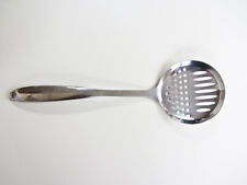 Crate & Barrel 14" Stainless Steel Skimmer Slotted Spoon Cooking Utensil