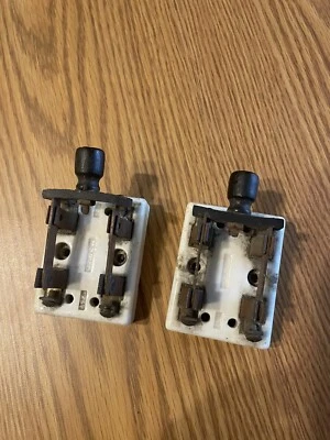 2 антикварных винтажных фарфоровых двойных переключателя ножей M & M Co. Frankenstein - Изображение 1 из 3