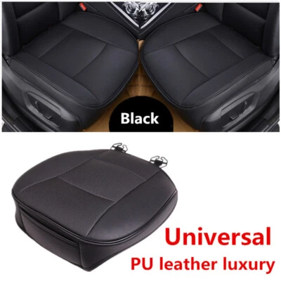 1xPU Leather Car Front Seat Cushion Pad Protector Mat Cover Sedan Driver US SHIP - Image 1 of 4
