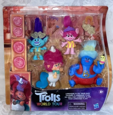 NEW Trolls WORLD TOUR Plastic Toy Figurines Lonesome Flats Pack Dreamworks - Изображение 1 из 3