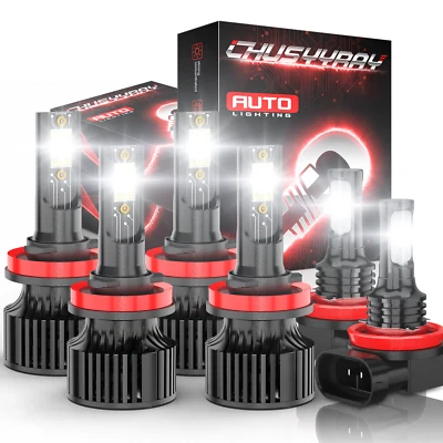 FOR Buick Verano 2012 2013 2014-2017 6Pcs Combo LED Headlight Fog Light Bulbs - Image 1 of 4