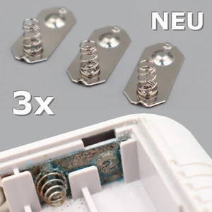 3x GameBoy Classic Batterie Kontakte Feder Blech Halter Deckel Contact Battery - Picture 1 of 3