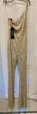 Mono Bao Couture Lentejuelas Doradas Un Hombro L Foto 1 de 4