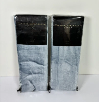 Donna Karan Ocean Collection S/2 King Shams Azul Claro Terciopelo Azul Marino Algodón $428 Foto 1 de 4