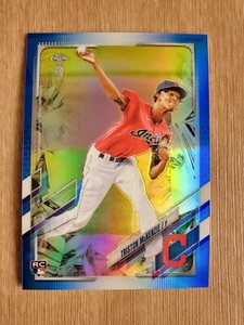 2021 Topps Chrome Ben Baller Triston McKenzie Blue 75/75