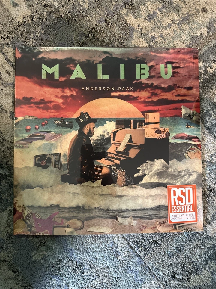 Anderson Paak - Malibu (New Vinyl 2LP Sealed) RSD Exclusive Orange/White Color! - Image 1 of 1
