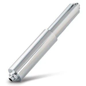 Universal Plastic Spring Loaded Toilet Paper Roll Holder Replacement, Chrome (1, - Picture 1 of 1