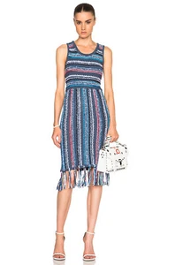 $ 899 Designer Derek Lam 10 Crosby Damen Strick Pat Streifen Kleid Jersey 6 - Bild 1 von 9