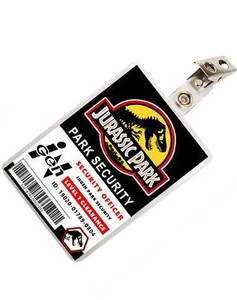 Jurassic Park Park Security ID Badge Cosplay Costume Name Tag Prop - Picture 1 of 2