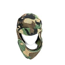 US Army Military Cap Hat Cold Weather Insulated Helmet Liner Woodland Camo 7 1/4